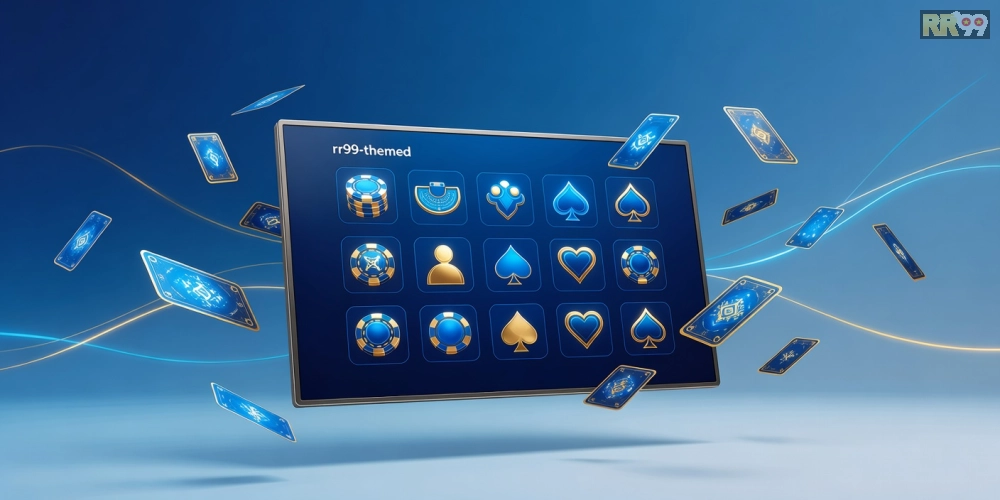 Hình minh họa giao diện game bài online rr99 hiện đại và hấp dẫn