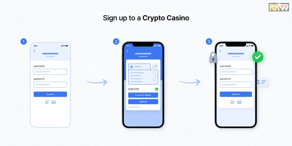 Hướng dẫn từng bước đăng ký tài khoản crypto casino rr99 an toàn và nhanh chóng