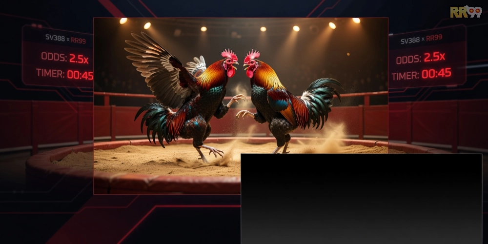 Hình ảnh giao diện SV388 tích hợp rr99 cho cá cược đá gà trực tuyến