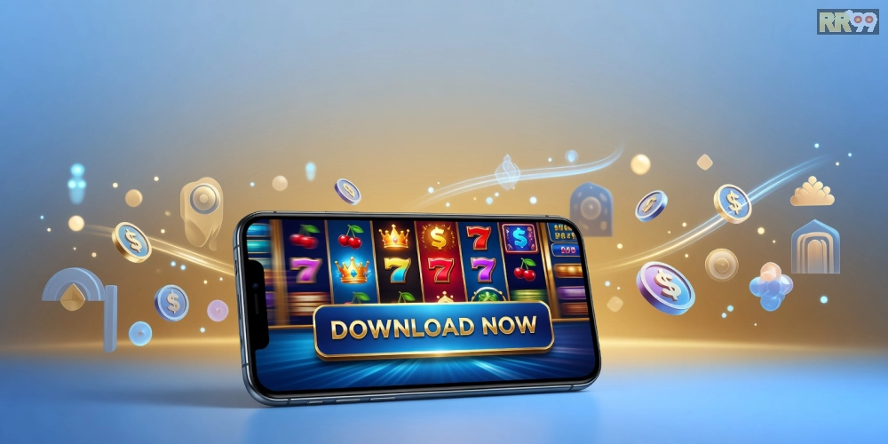 Minh họa giao diện tải game nổ hũ rr99 hiện đại và an toàn