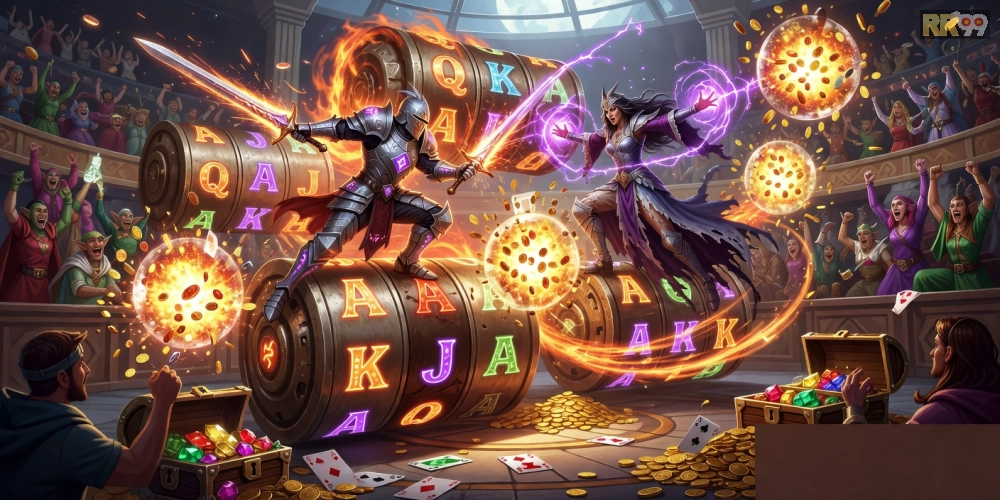 Trải nghiệm gameplay Đại Chiến Nổ Hũ RR99 với đồ họa sống động