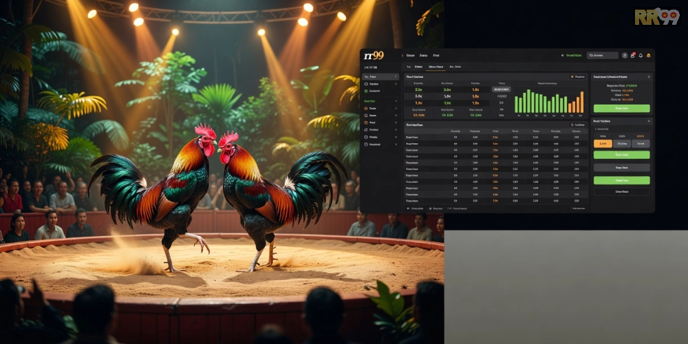 Hình ảnh giao diện xem đá gà trực tiếp SV388 trên nền tảng rr99 với các trận đấu hấp dẫn